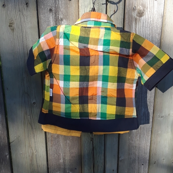 Size 86cm 1 year baby boys playoff shorts shirt outfit NWOT - Picture 8 of 14